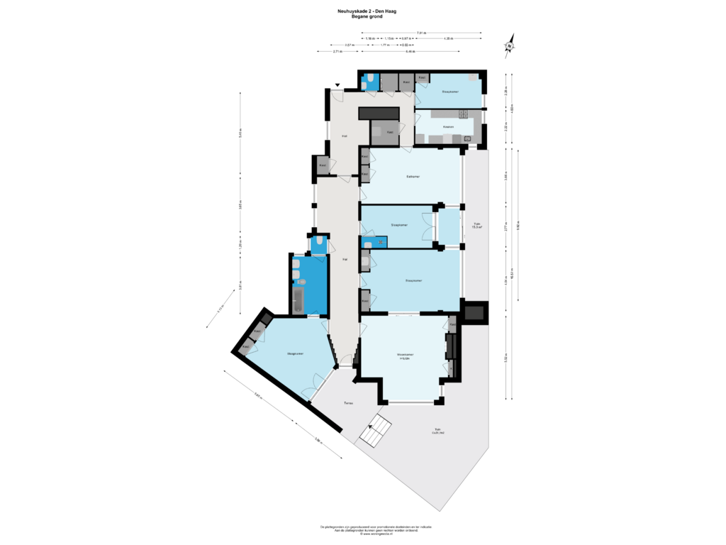 View floorplan of Begane grond of Neuhuyskade 2