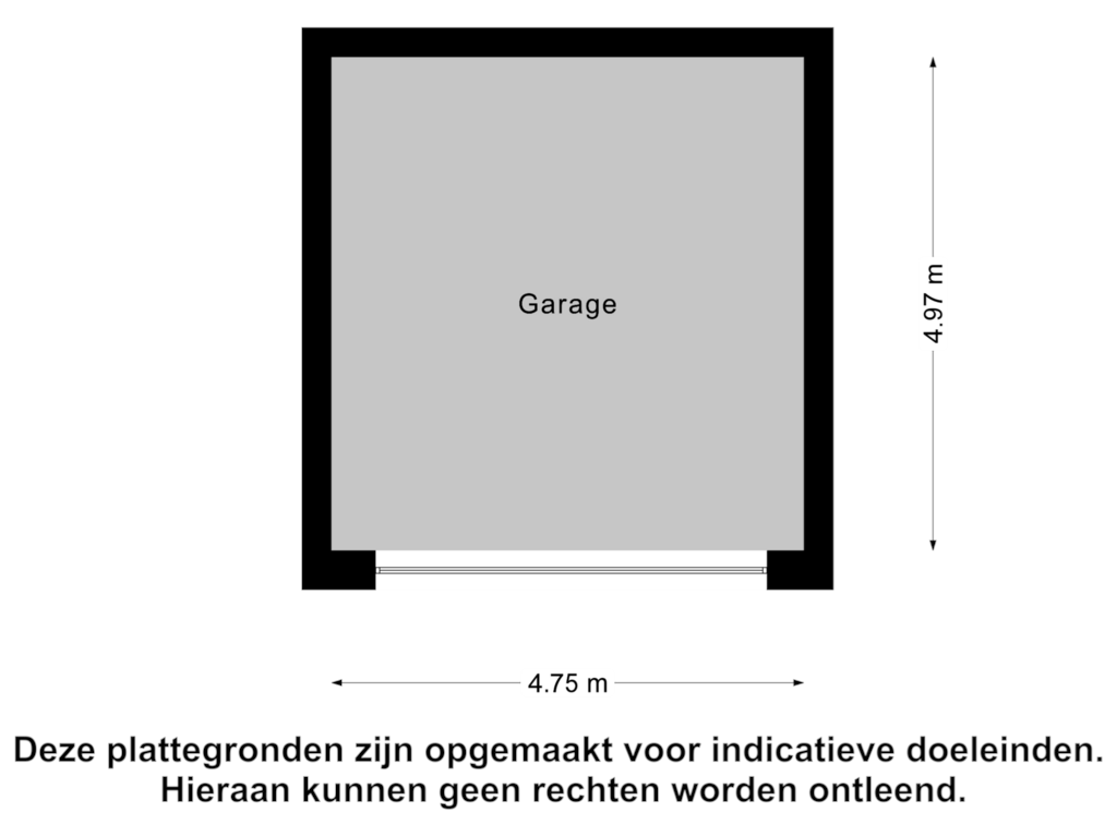 View floorplan of Garage of Ringvaartweg 147