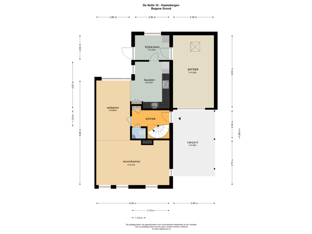 View floorplan of BEGANE GROND of De Nolle 10