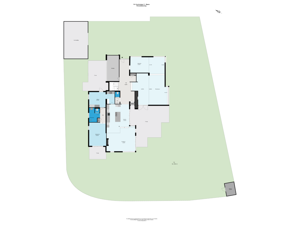 View floorplan of Perceeltekening of Prinses Carolinalaan 11