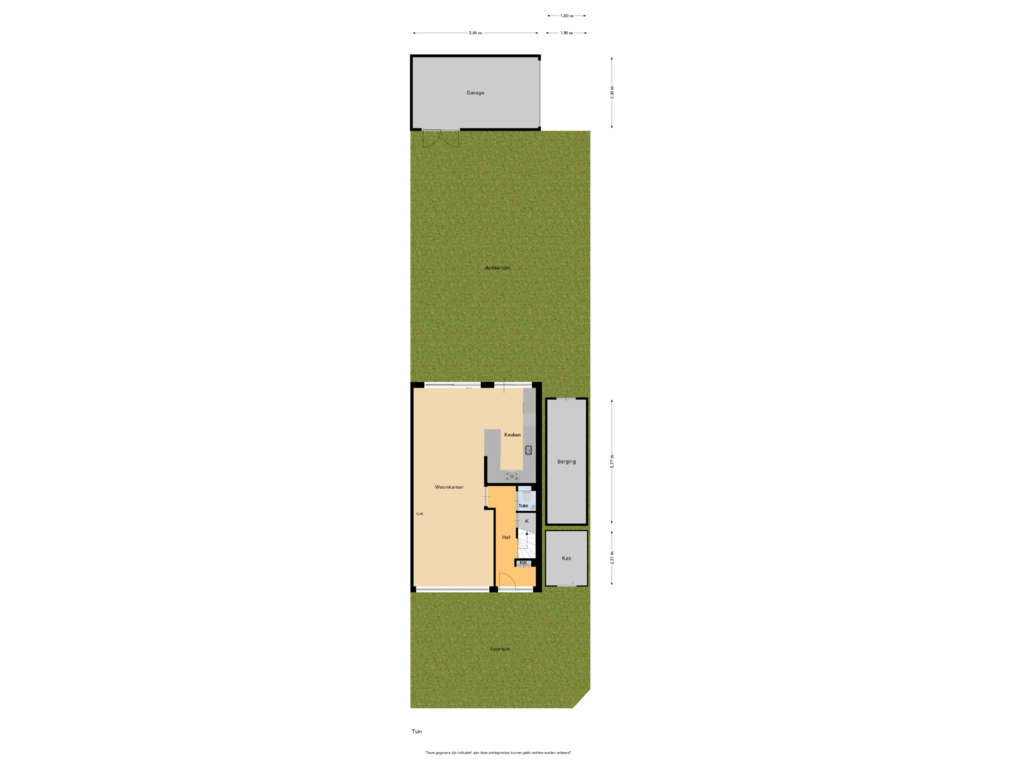 View floorplan of Tuin of Nicolaas Beetsstraat 2