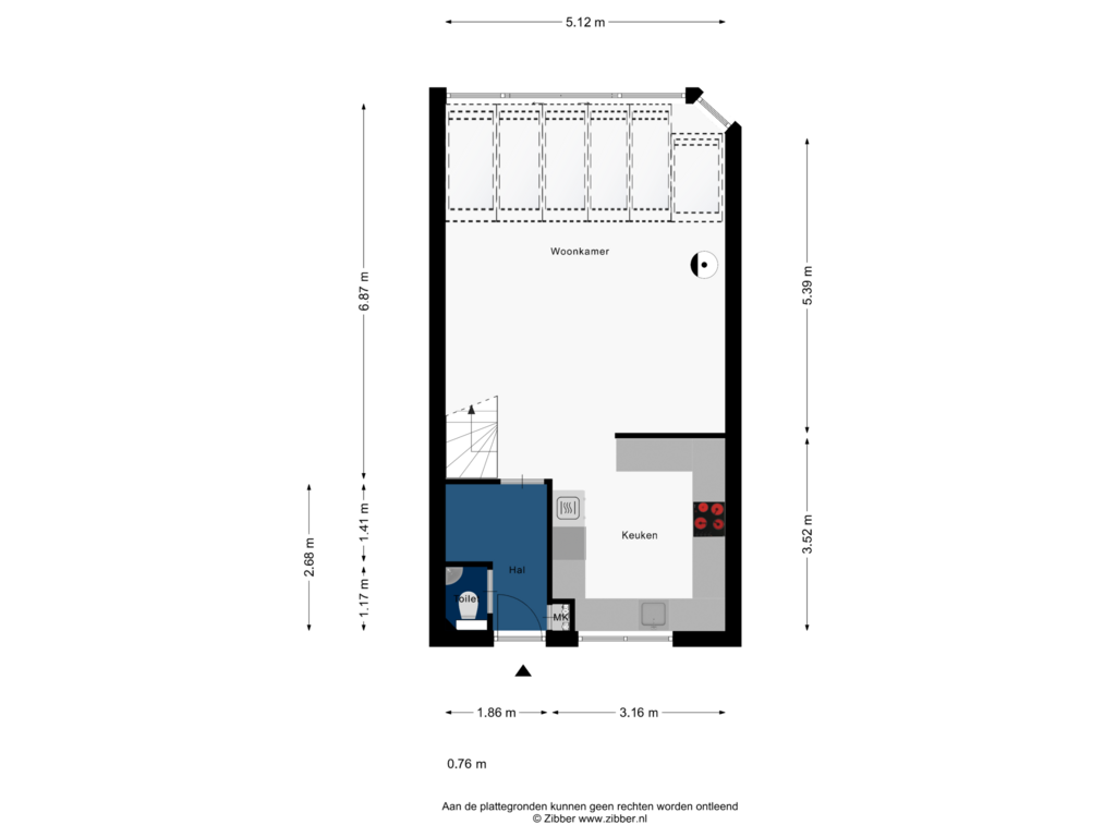 Bekijk plattegrond van Begane Grond van IJsbaan 32