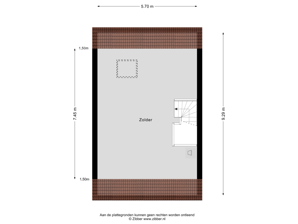 Bekijk plattegrond van Zolder van Anton Pieckhof 26