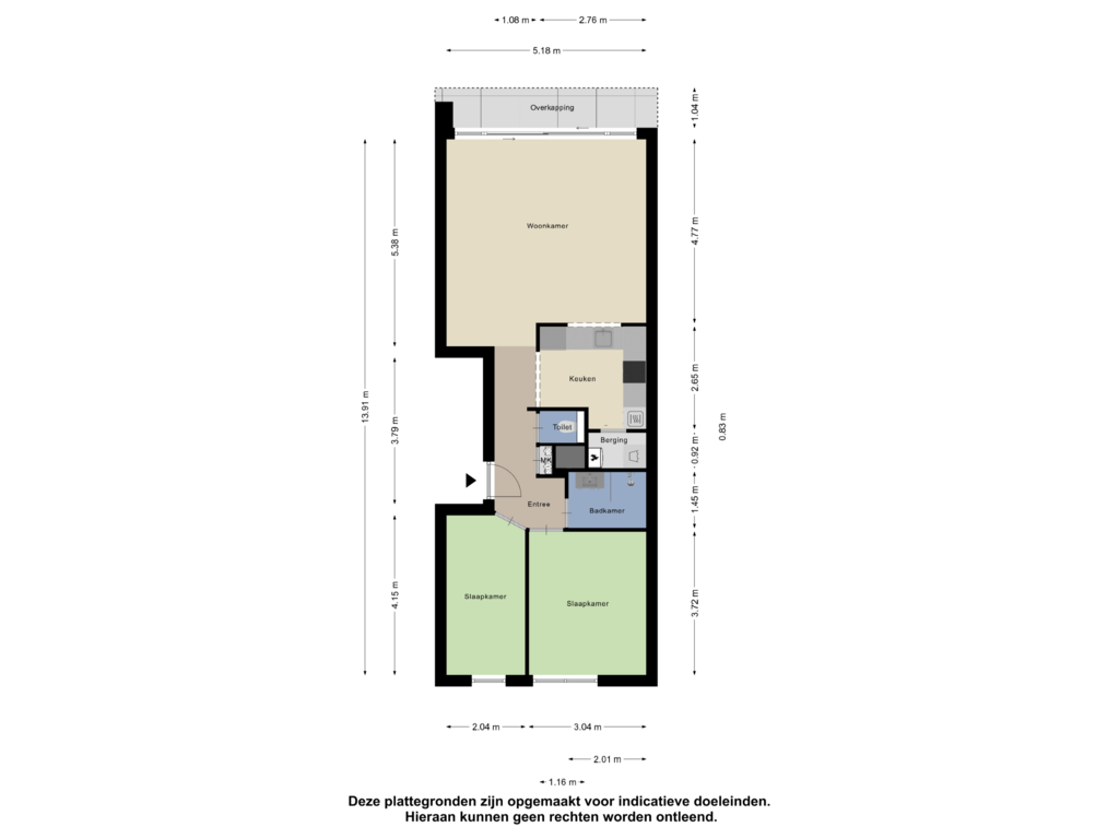 Bekijk plattegrond van Appartement van Prins Mauritsstraat 19