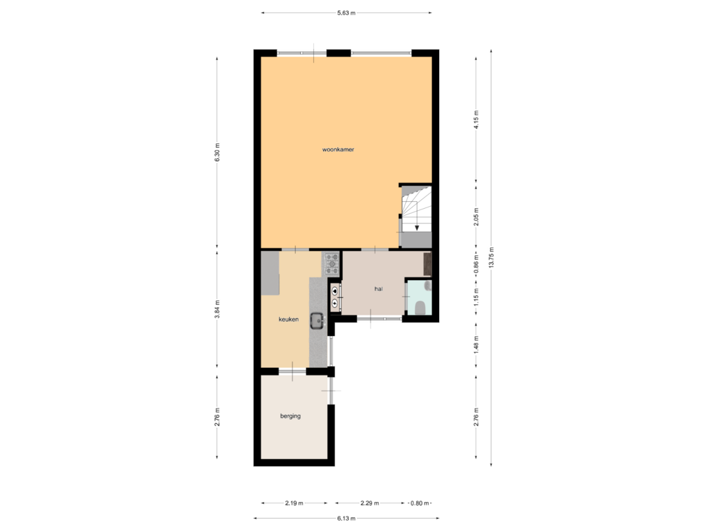 View floorplan of First floor of Buitentuin 67