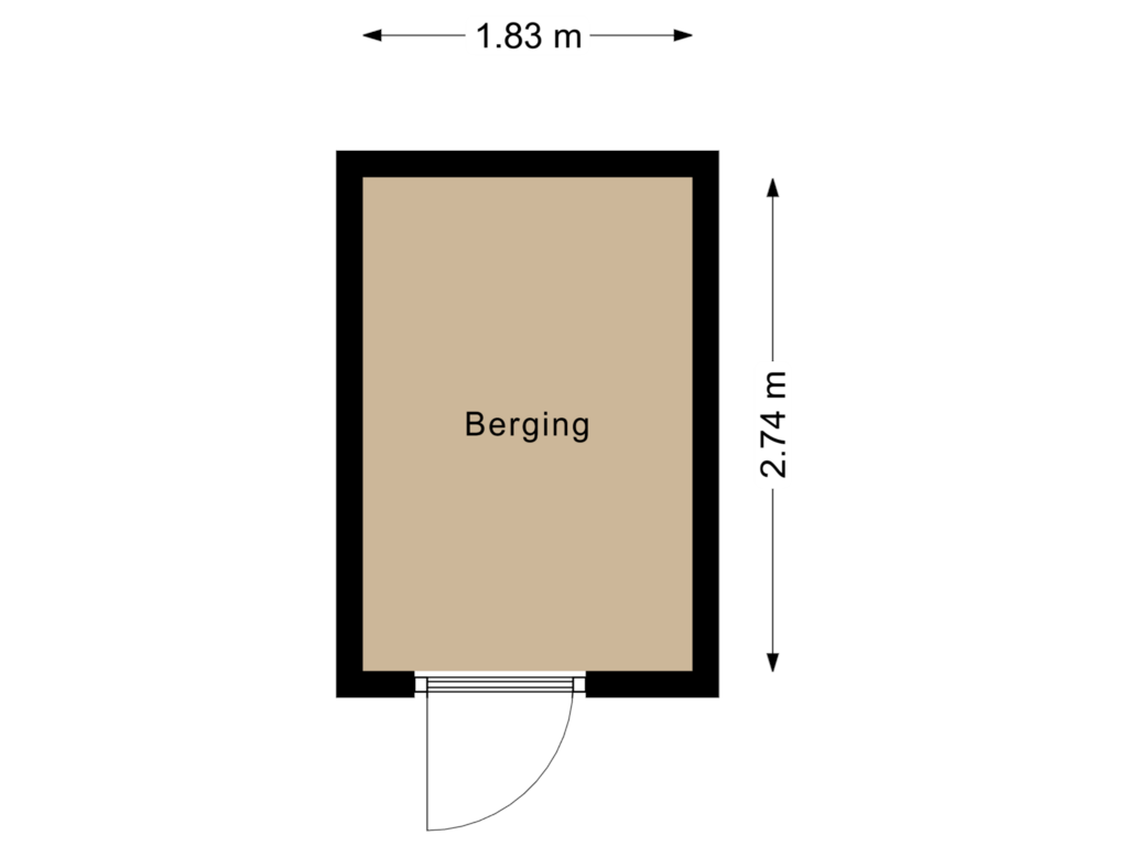 Bekijk plattegrond van Berging van Waldenlaan 69