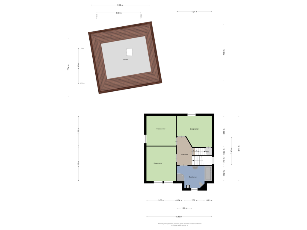 View floorplan of Eerste Verdieping of Pentelstraat 22