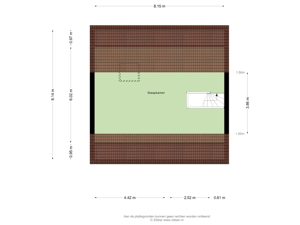 View floorplan of Tweede Verdieping of Pentelstraat 22