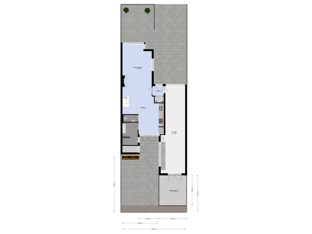 Bekijk plattegrond van Terras van Herenweg 172