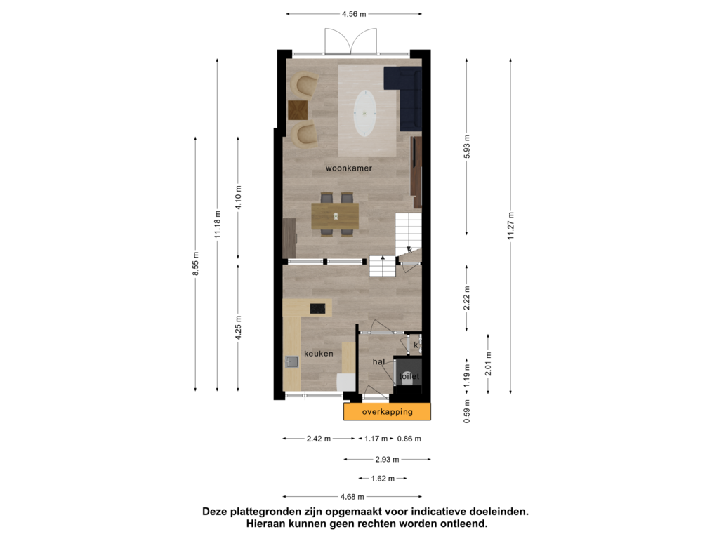 View floorplan of Begane grond of Westerzicht 733