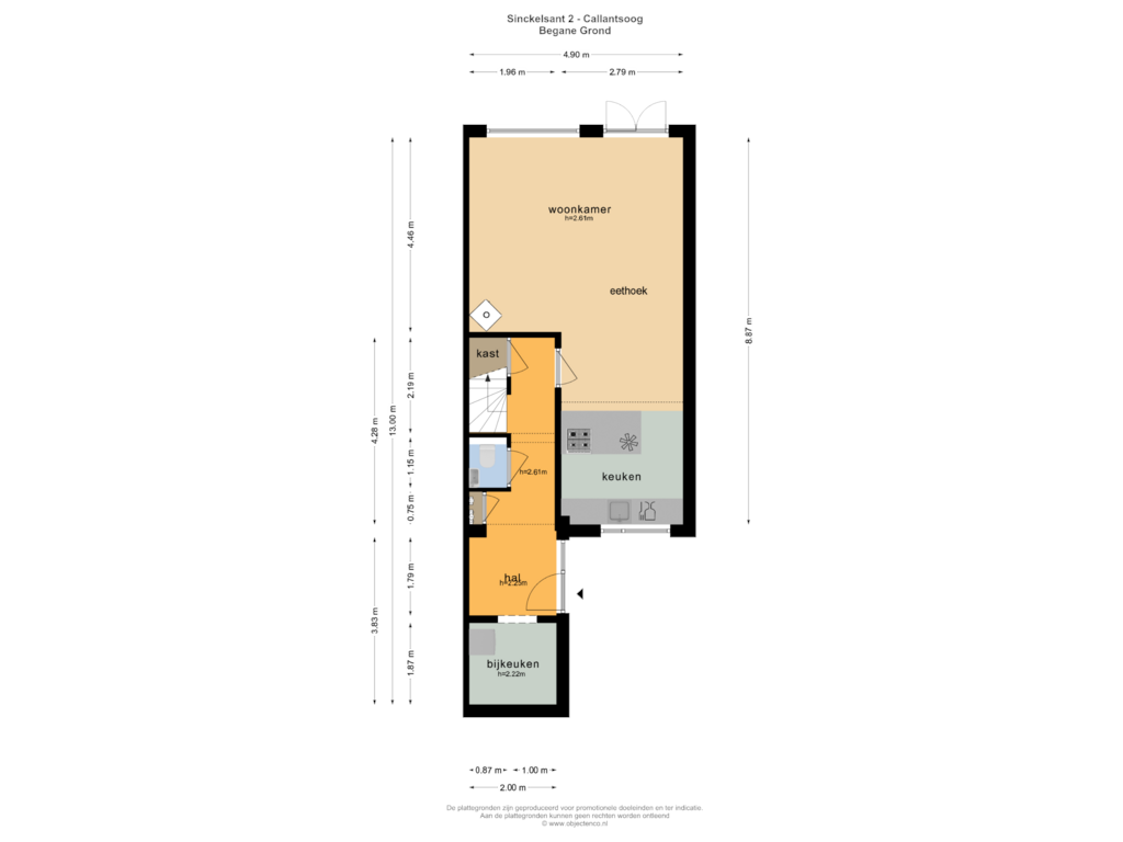 Bekijk plattegrond van BEGANE GROND van Sinckelsant 2