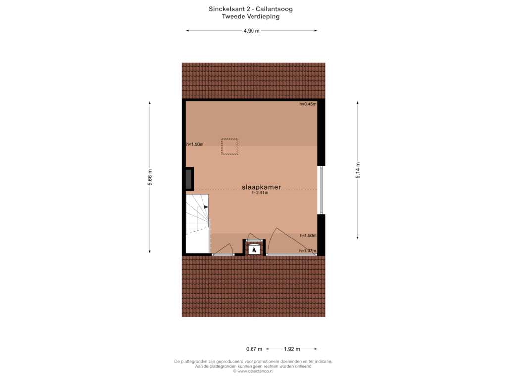 Bekijk plattegrond van TWEEDE VERDIEPING van Sinckelsant 2