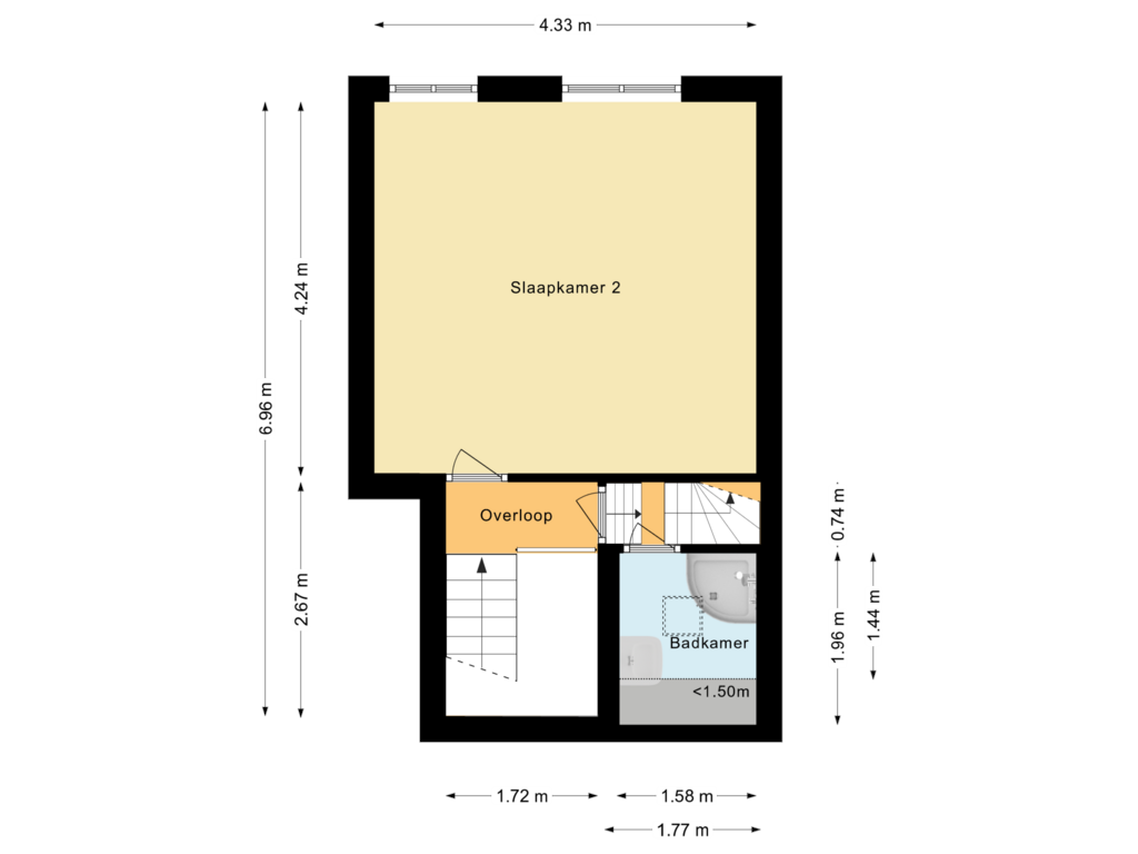 Bekijk plattegrond van Derde woonlaag van Ranonkelstraat 14