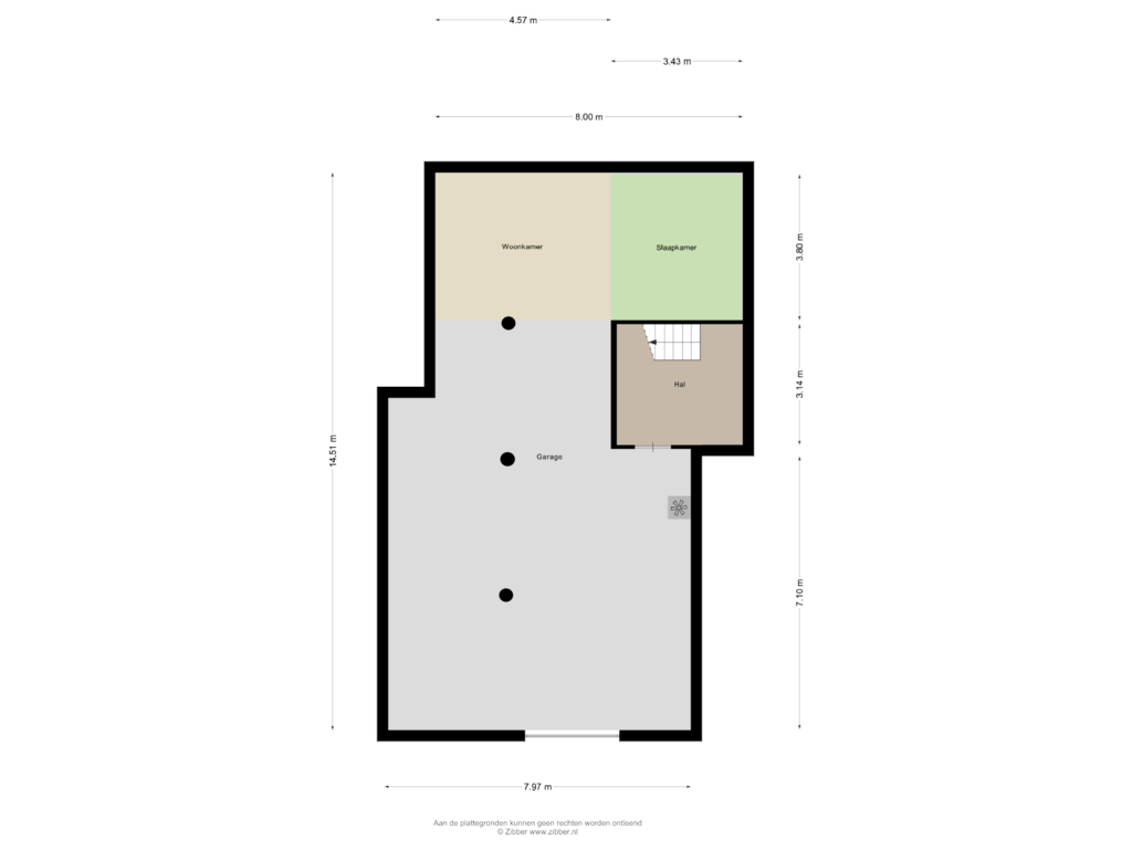 View floorplan of Souterrain of 't Hambroek 28