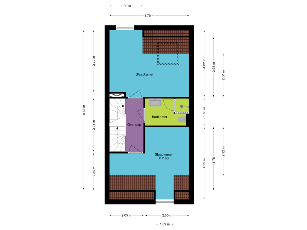 Bekijk plattegrond van 1e Verdieping van Obelisk 13