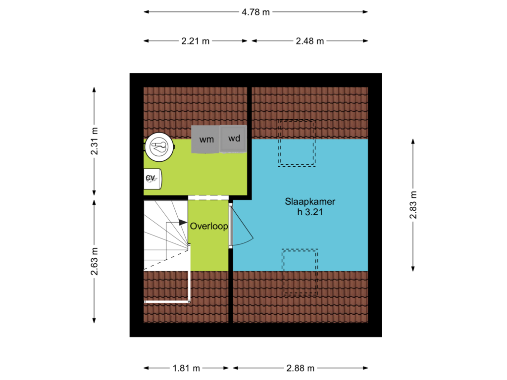 Bekijk plattegrond van 2e Verdieping van Obelisk 13