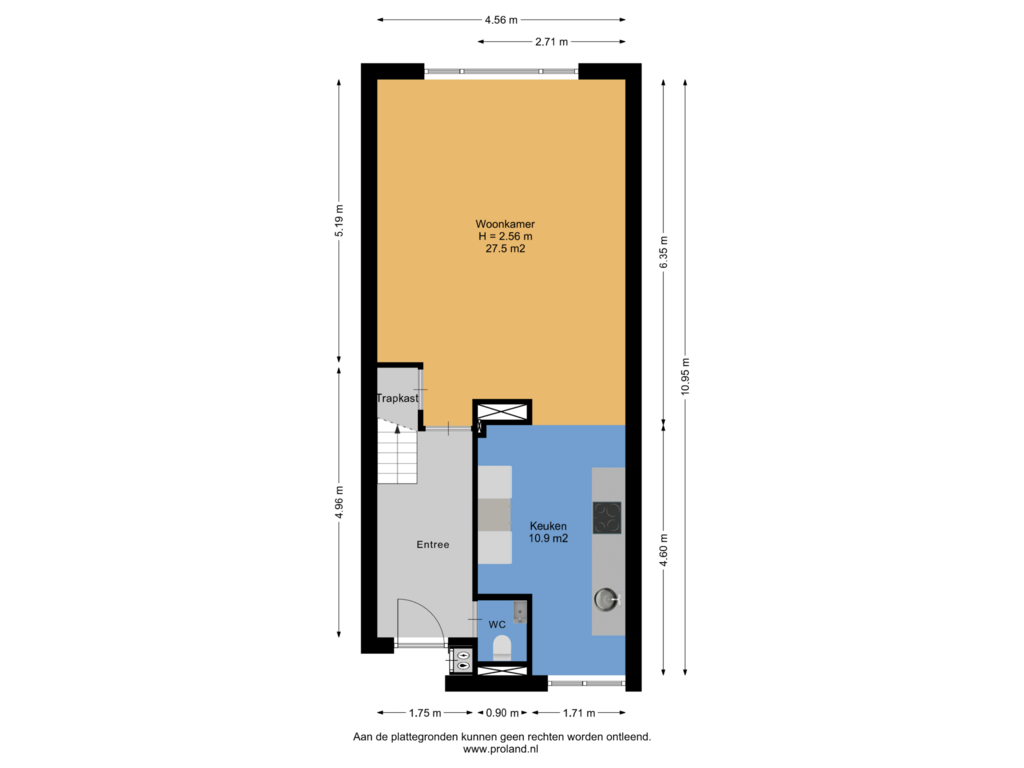 View floorplan of 1e Verdieping of Haardstee 32