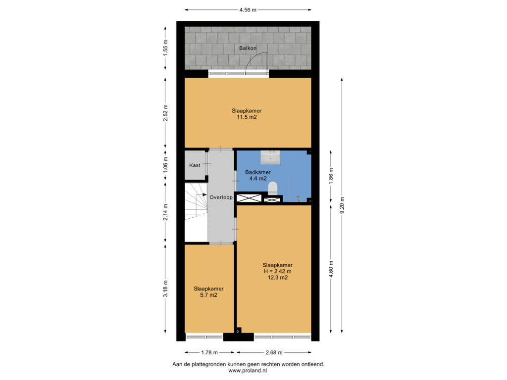 View floorplan of 2e Verdieping of Haardstee 32