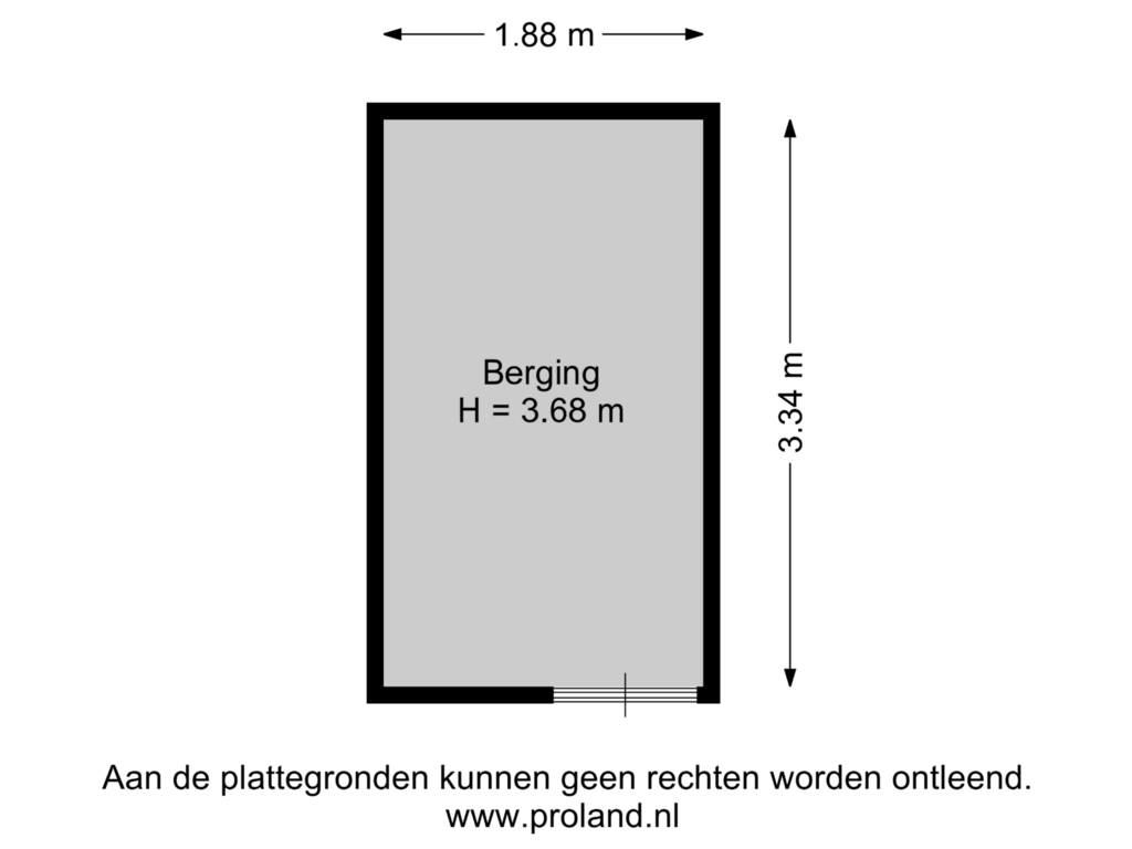 View floorplan of Berging of Haardstee 32