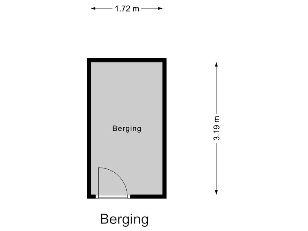 Bekijk plattegrond van Berging van Starstraat 112