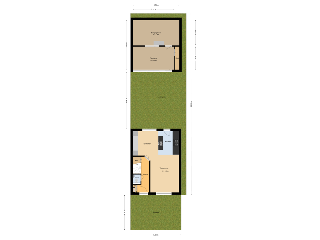 Bekijk plattegrond van Situatie van Laagakker 24