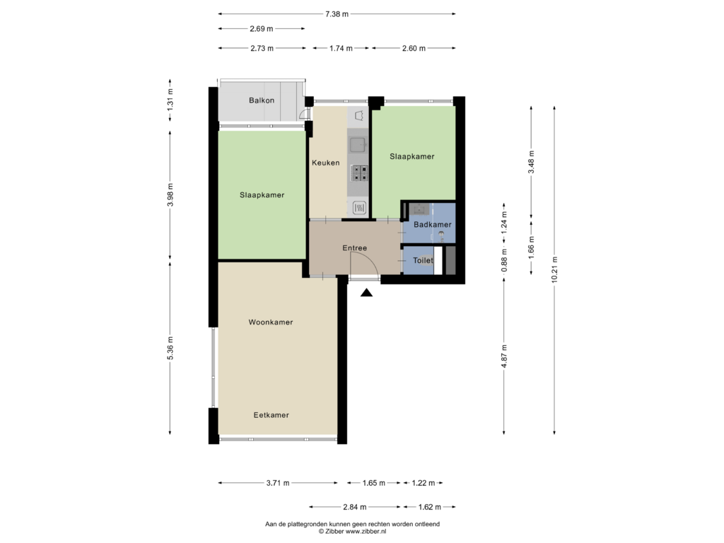 Bekijk plattegrond van Appartement van Prinses Beatrixlaan 344