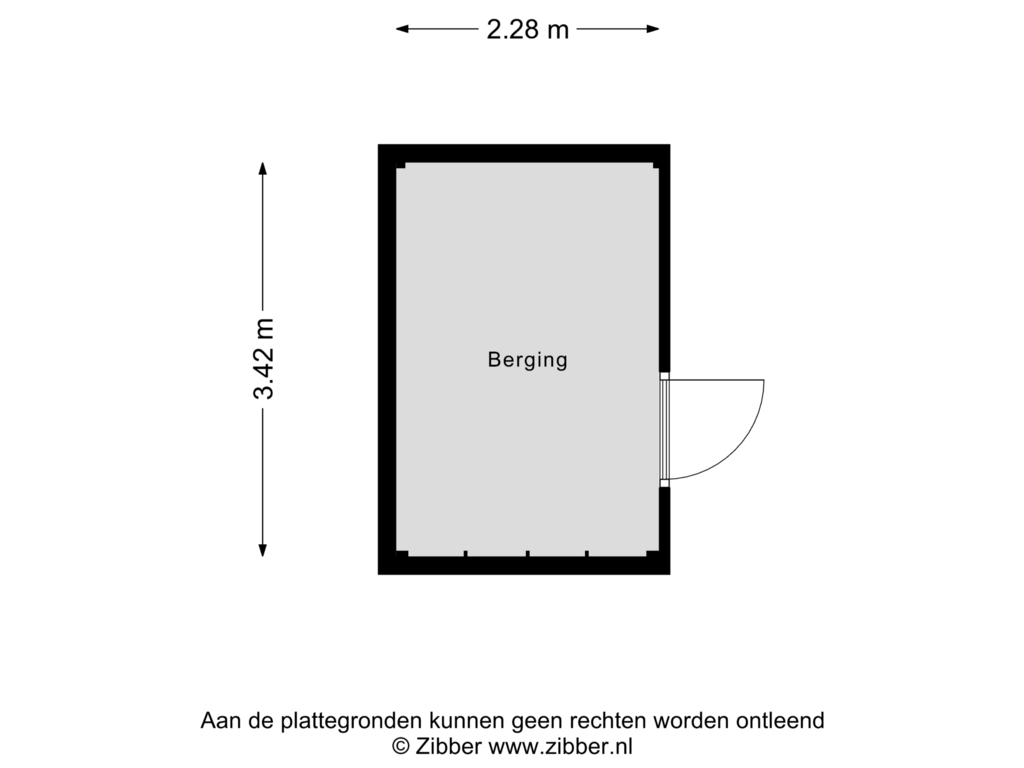 Bekijk plattegrond van Berging van Mgr. Verrietstraat 37