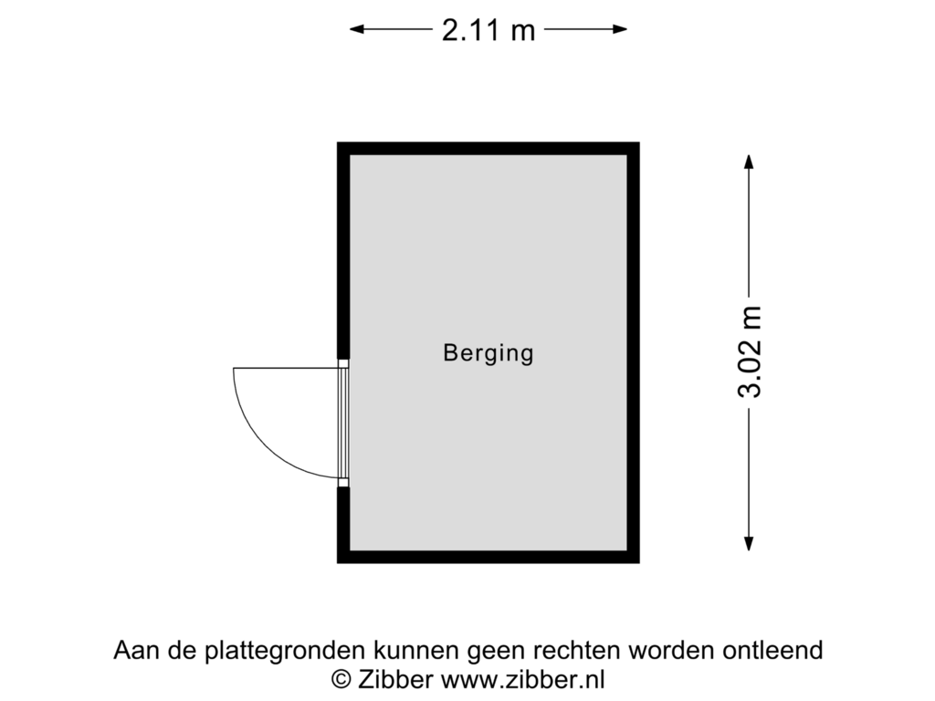 Bekijk plattegrond van Berging van Hyacintstraat 30