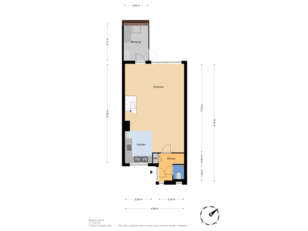 View floorplan of Begane grond of Lelievaart 11