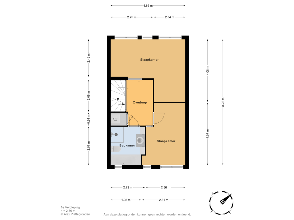 View floorplan of 1e Verdieping of Lelievaart 11