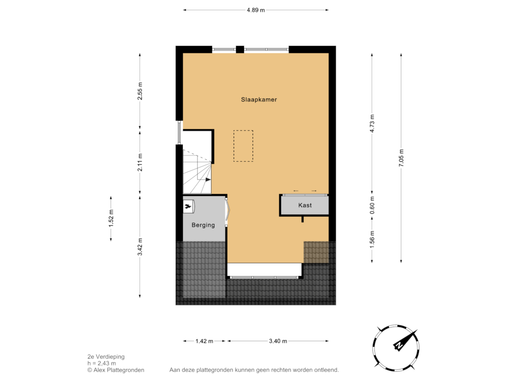 View floorplan of 2e Verdieping of Lelievaart 11