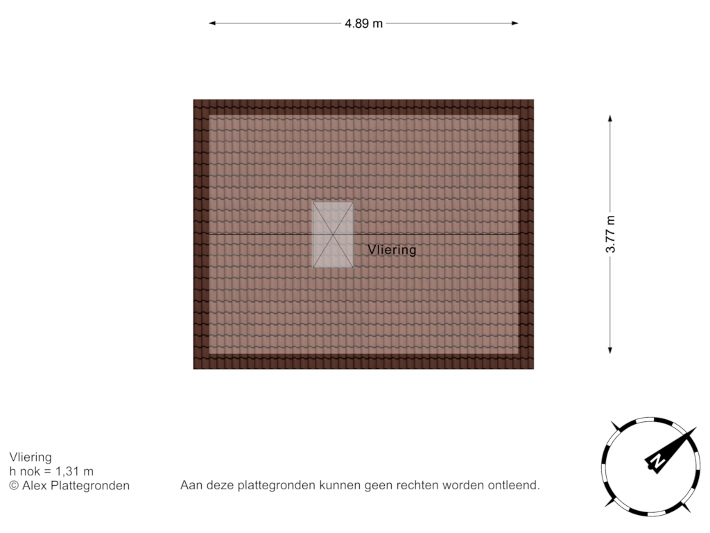 View floorplan of Vliering of Lelievaart 11