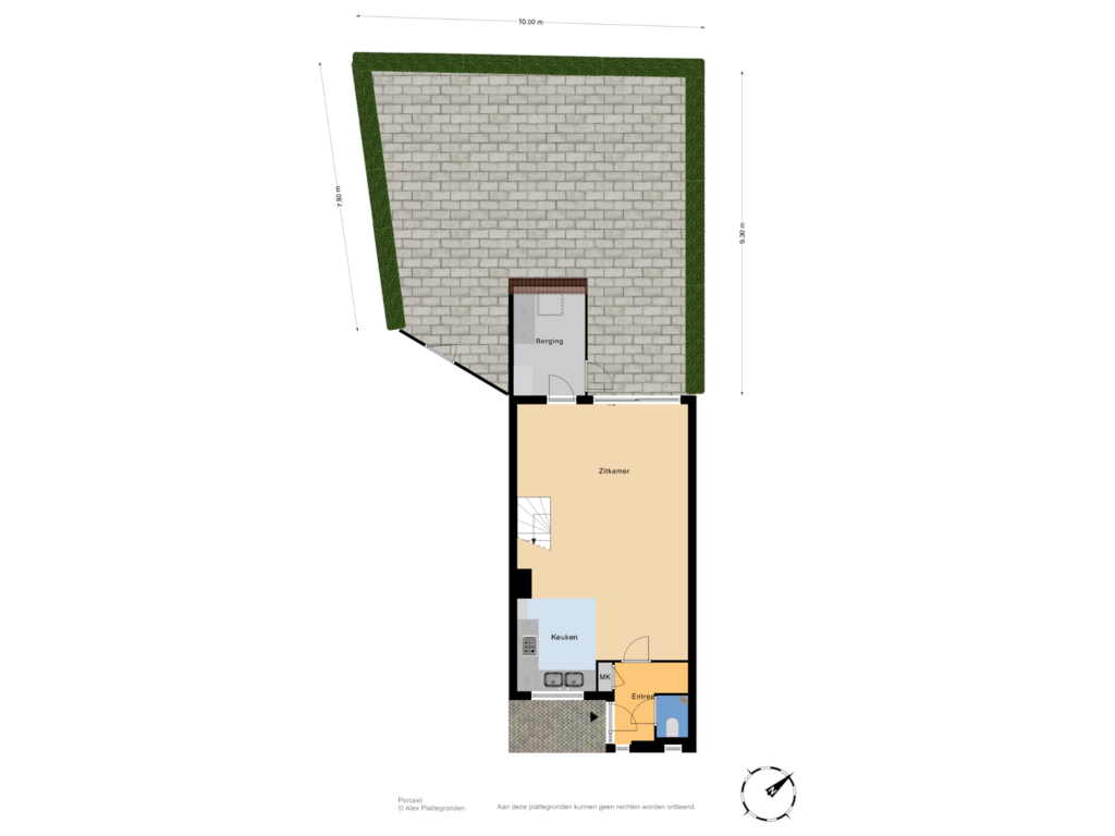 View floorplan of Perceel of Lelievaart 11