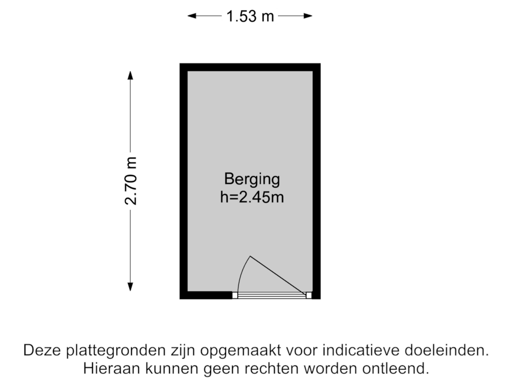 Bekijk plattegrond van Berging van Rotterdamsedijk 299-A