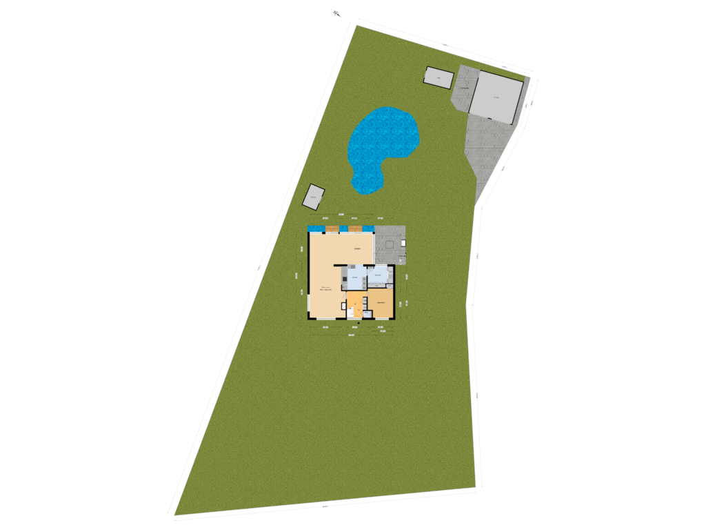 View floorplan of Begane grond tuin of Zwartendijk 13