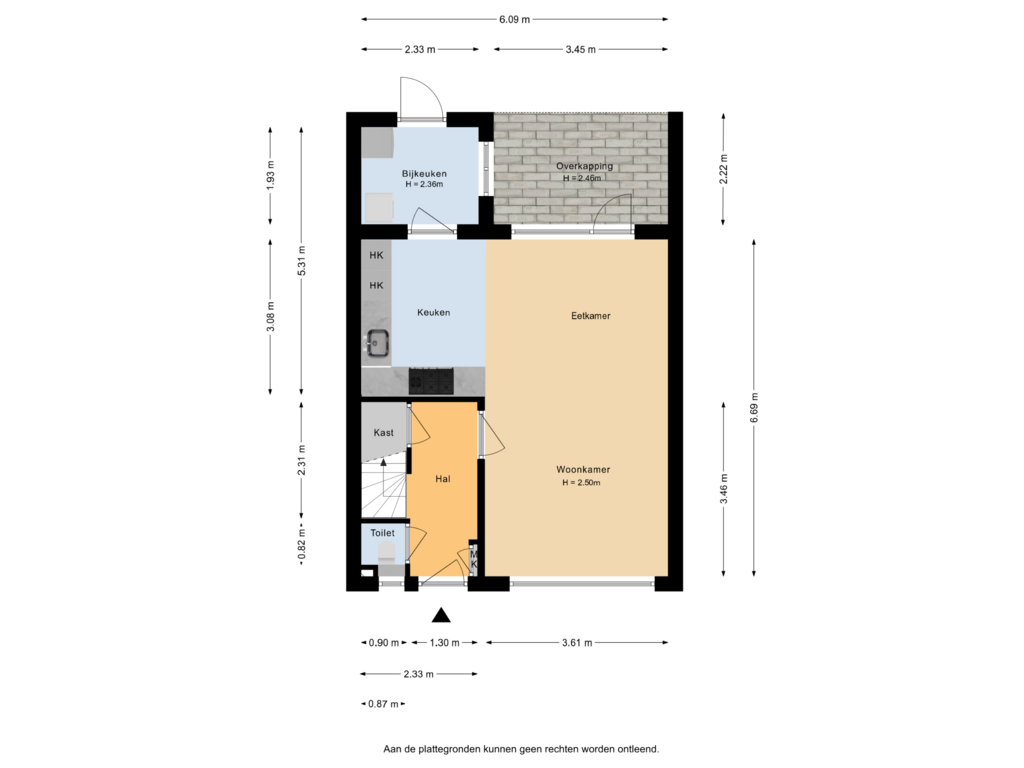 Bekijk plattegrond van Begane grond van Evekinkweg 52