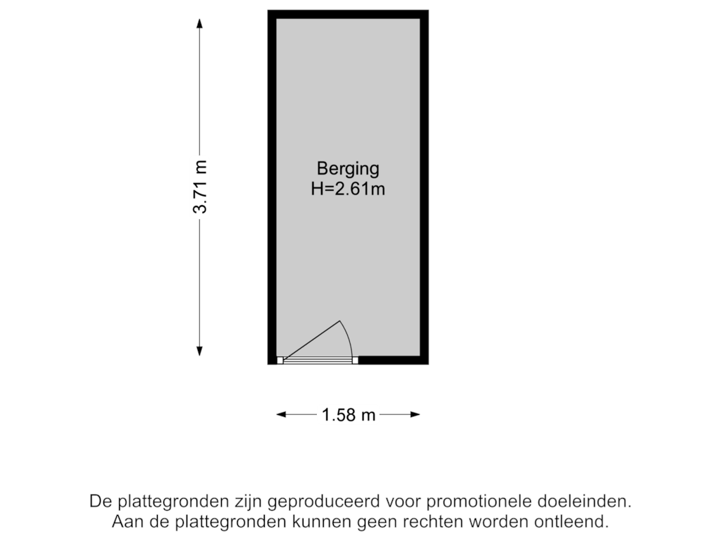 Bekijk plattegrond van Berging van Merellaan 913