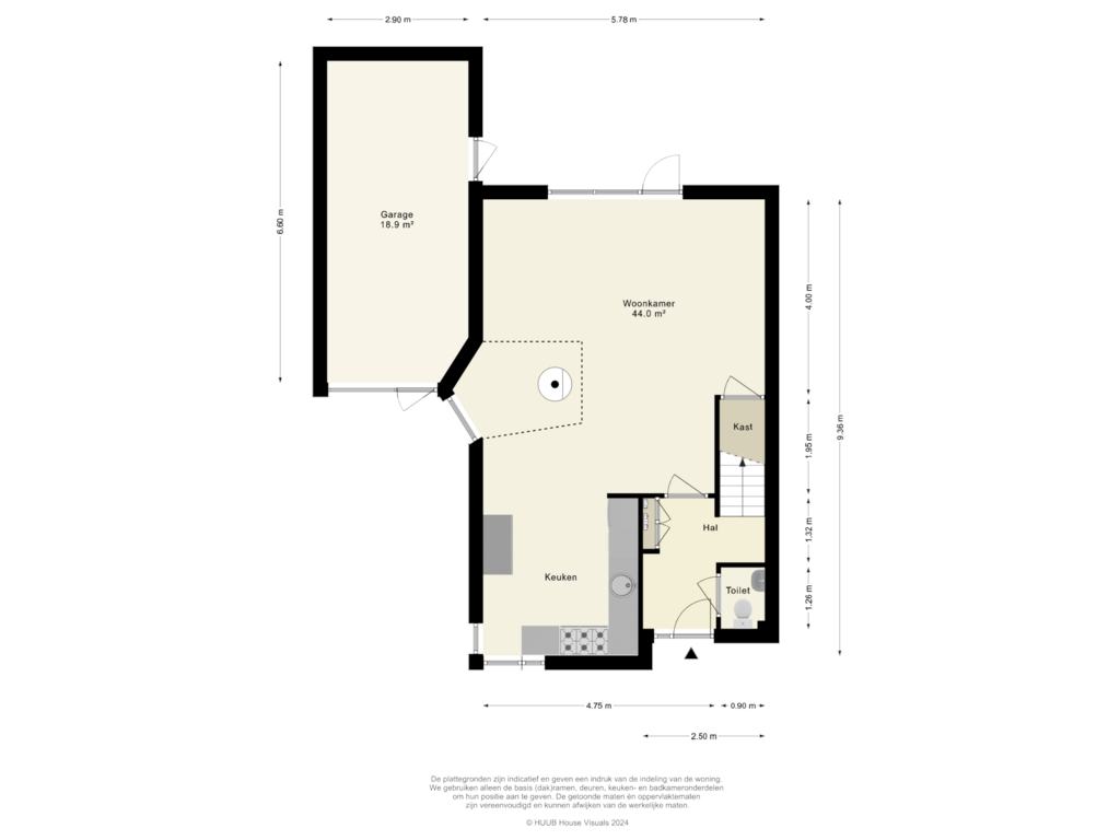 Bekijk plattegrond van Begane Grond van Rex Harrisonstraat 24