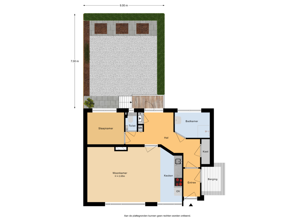 View floorplan of Situatie of Van der Meydestraat 28-A