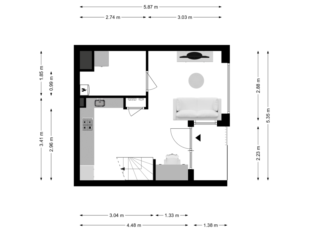 View floorplan of Begane_grond of Jan Kiststraat 11