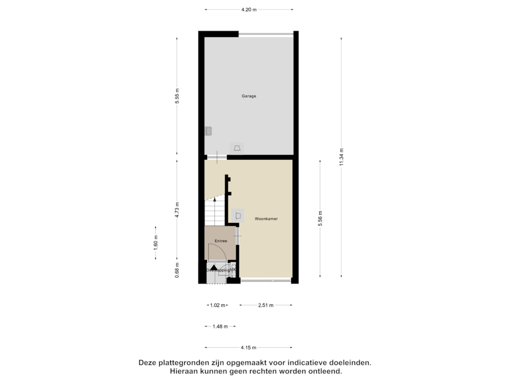 View floorplan of Begane Grond of Moezeldal 30