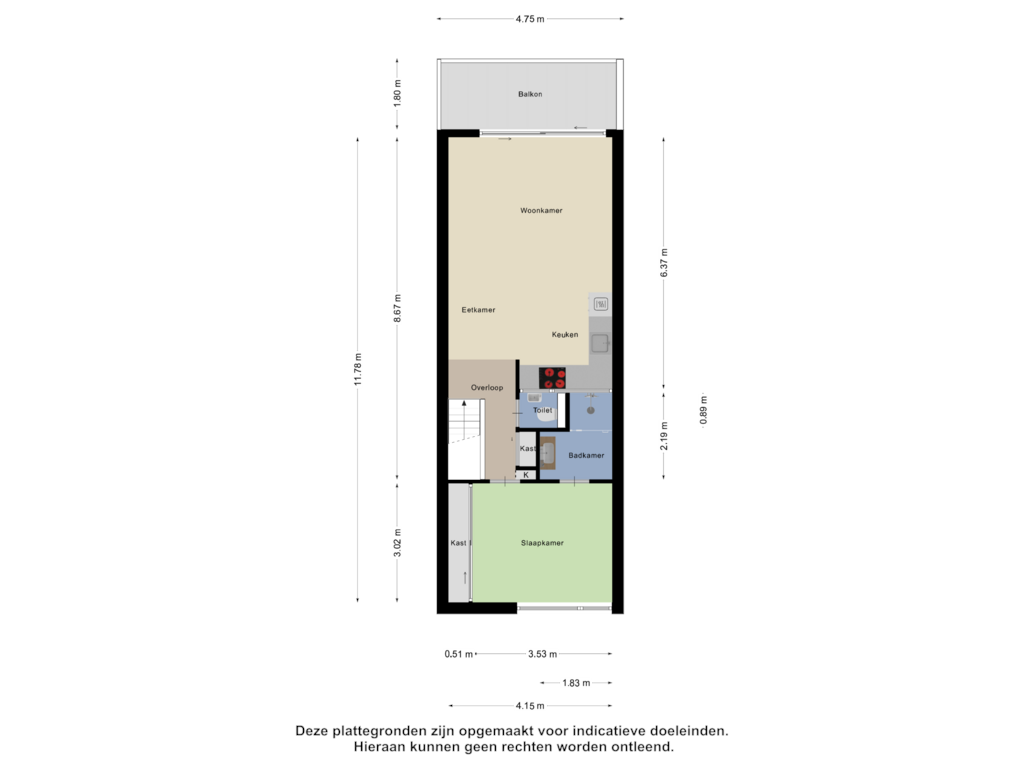 View floorplan of Eerste Verdieping of Moezeldal 30