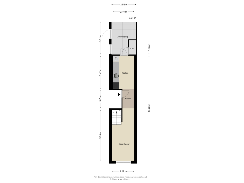 Bekijk plattegrond van Eerste Verdieping van Oostkade 56