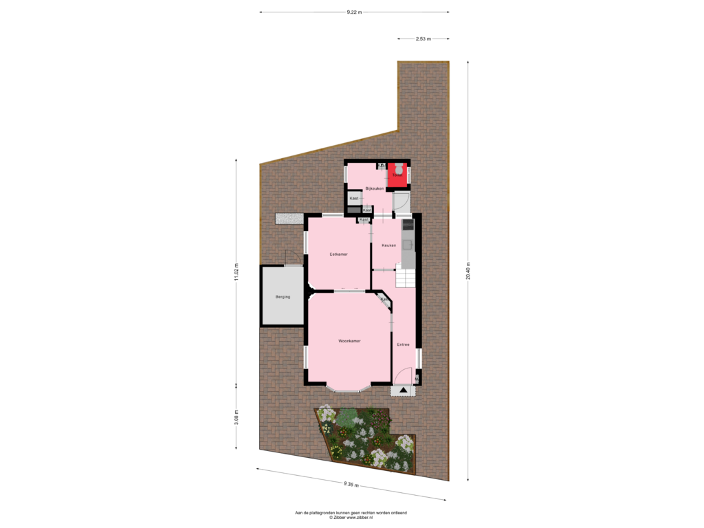 View floorplan of Begane Grond_Tuin of Dirck Raphaëlsz Camphuysenstraat 13