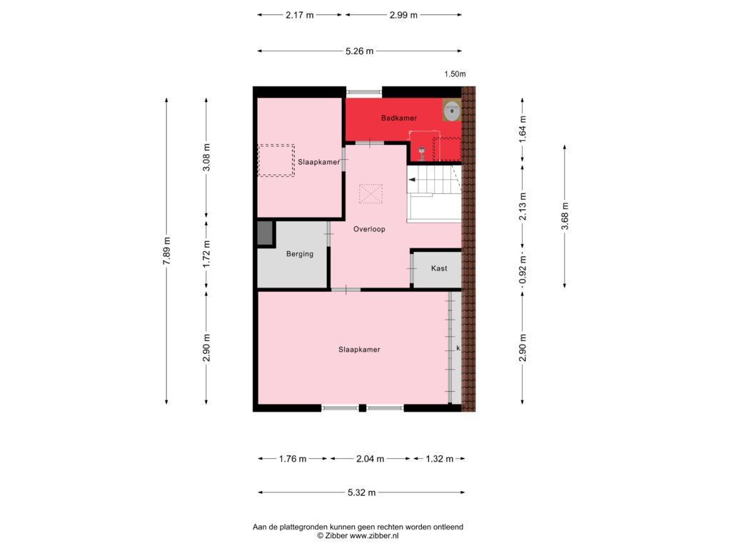 View floorplan of Eerste Verdieping of Dirck Raphaëlsz Camphuysenstraat 13