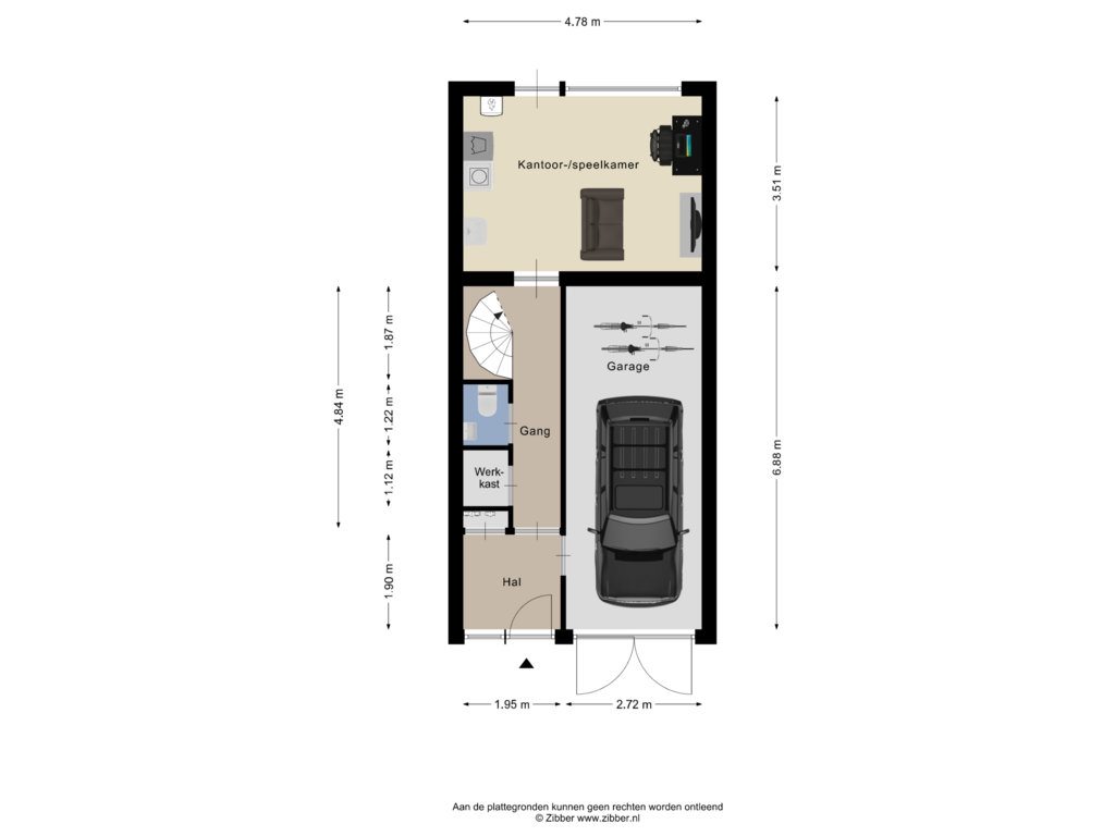 Bekijk plattegrond van Begane grond van Mospad 15