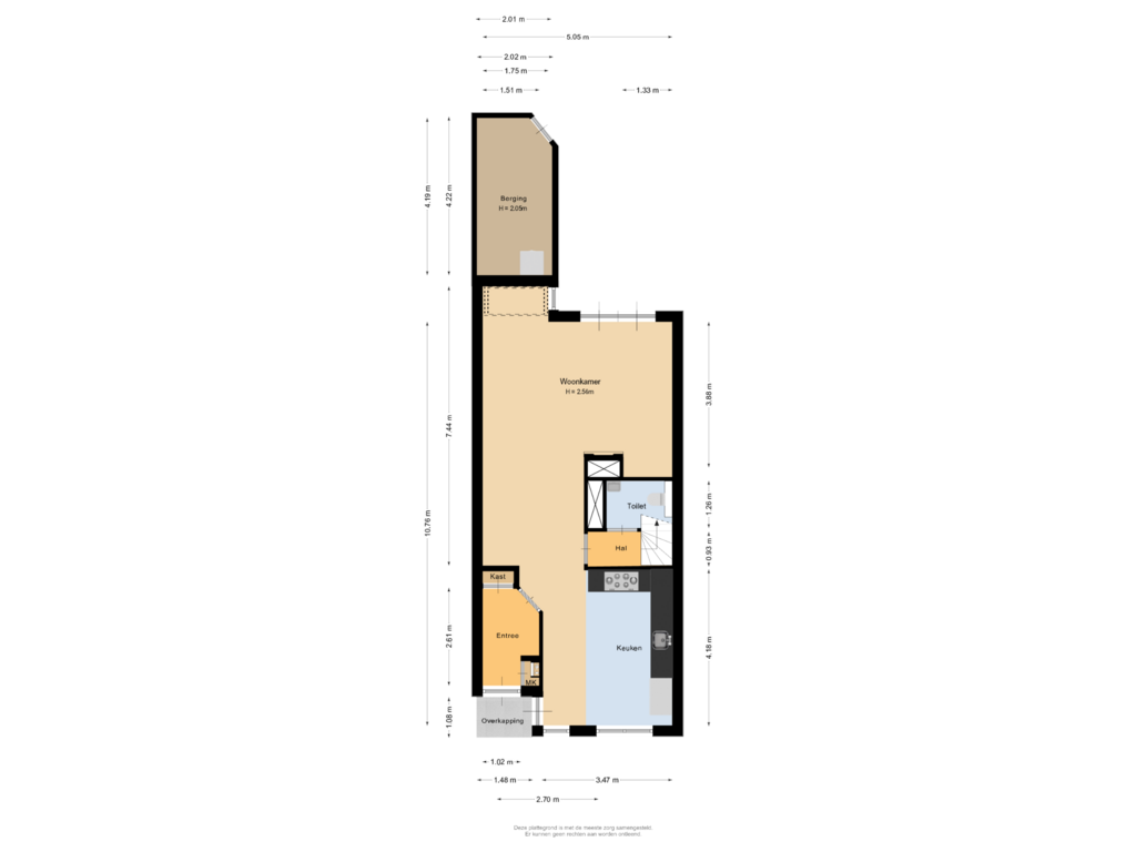 Bekijk plattegrond van Begane grond van Haagwinde 27