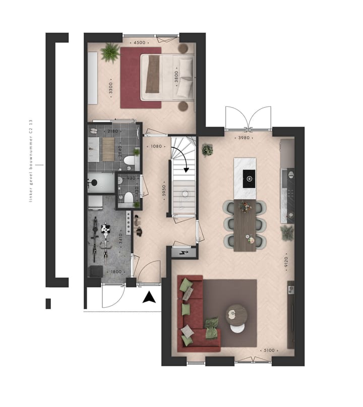 Foto 4 van Levensloopbestendige twee-onder-een-kapwoni (Bouwnr. 19)