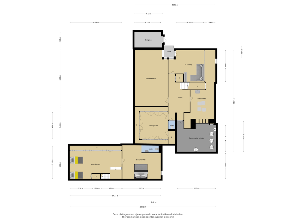 View floorplan of Souterrain of Duivelsbruglaan 12