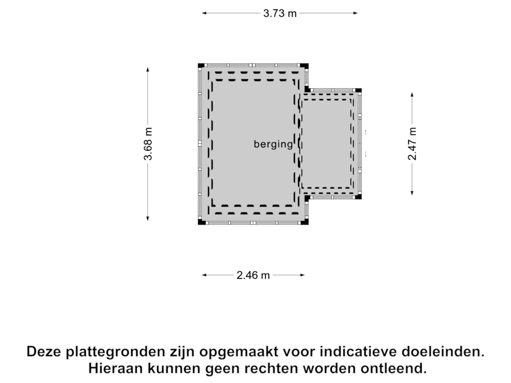 View floorplan of Berging 3 of Duivelsbruglaan 12